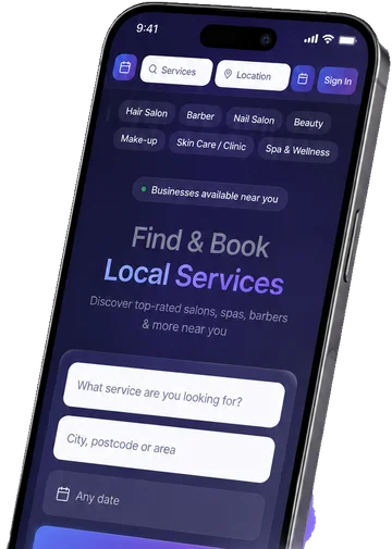 The Oraros app — searching local services